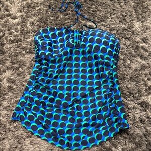 Merona Blue and Green Polka Dot Women's Swimwear